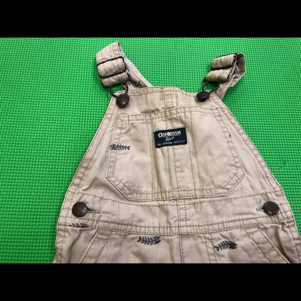 Oshkosh Summer Khaki Shorts Over Alls